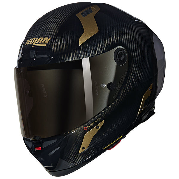 Nolan X-804 RS Aureo Full Face Helmet Black Carbon / Gold FREE 1 YEAR Returns, FREE UK Delivery | ThrottleChimp