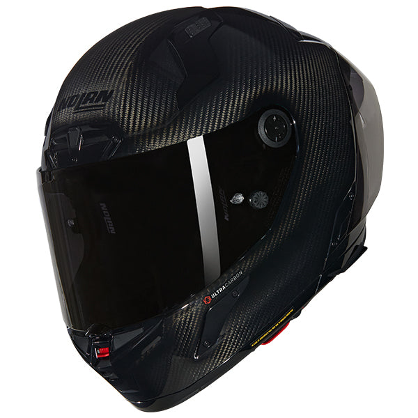 Nolan X-804 RS Puro Full Face Helmet Black Carbon / Silver FREE 1 YEAR Returns, FREE UK Delivery | ThrottleChimp