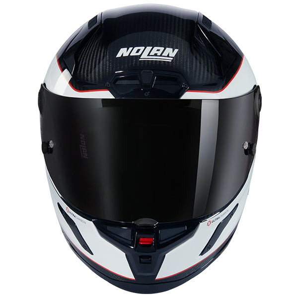 Nolan X-804 RS Asso Di Picche Full Face Helmet Carbon / White / Red FREE 1 YEAR Returns, FREE UK Delivery | ThrottleChimp