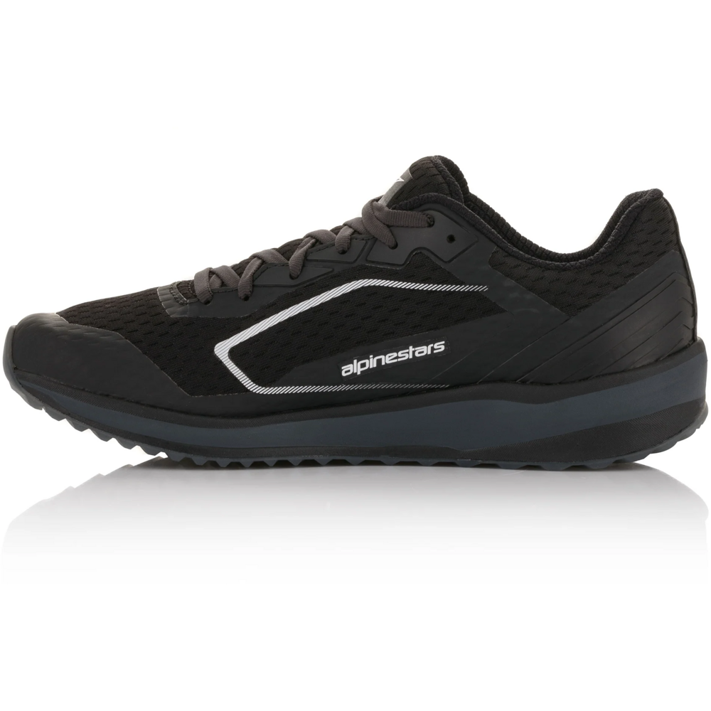 Alpinestars Meta Road Shoes Black / Dark Grey FREE 1 YEAR Returns, FREE UK Delivery | ThrottleChimp