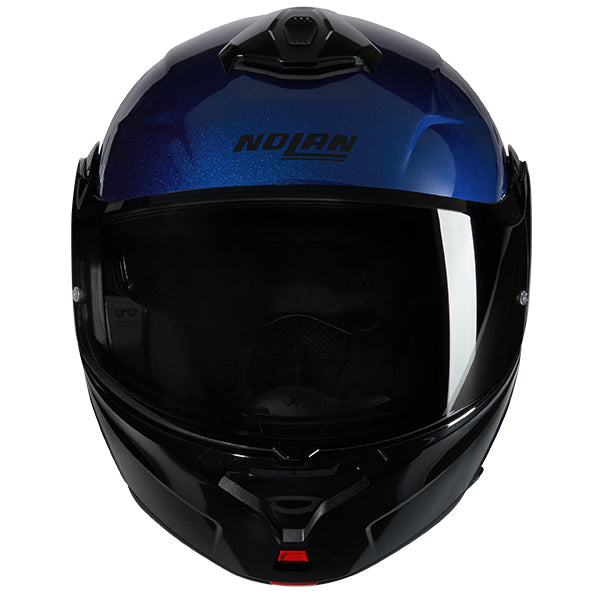 Nolan X-1005 Ultra Carbon Verniciatura Speciale Modular Flip-Up Helmet Carbon / Blue / Silver FREE 1 YEAR Returns, FREE UK Delivery | ThrottleChimp