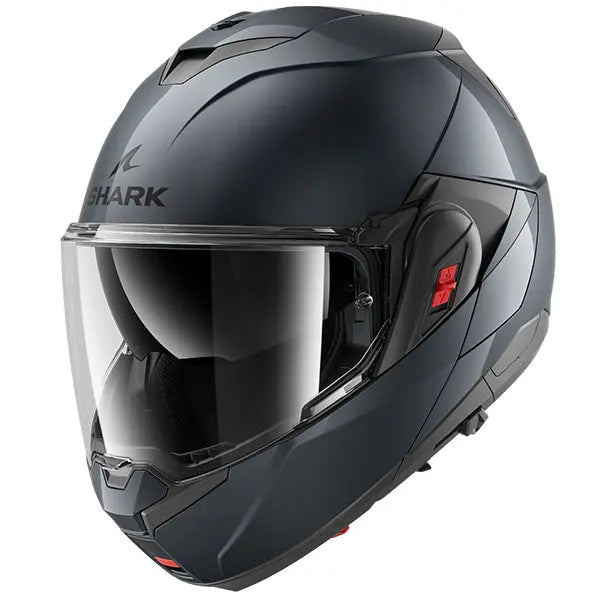Shark OXO Flip Up Helmet Blank Dark Anthracite FREE 1 YEAR Returns, FREE UK Delivery | ThrottleChimp