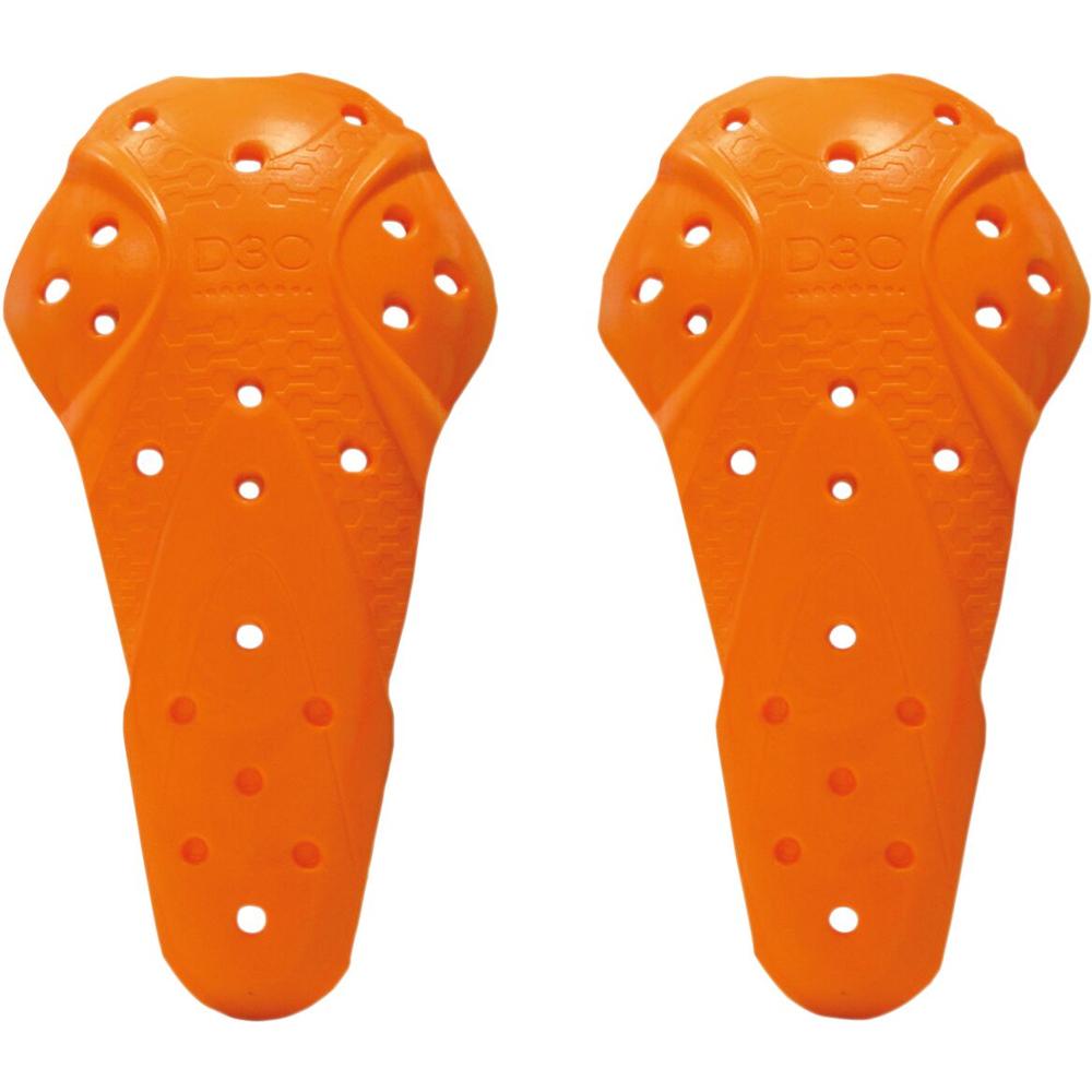 Icon D3O T5 Evo Long Knee Guard Orange FREE 1 YEAR Returns, FREE UK Delivery | ThrottleChimp