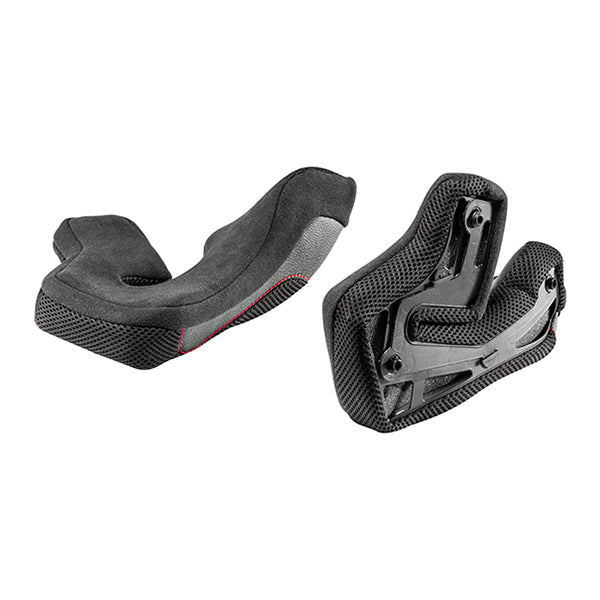 Nolan N60-6 Helmet Cheek Pads Black / Red FREE 1 YEAR Returns, FREE UK Delivery | ThrottleChimp