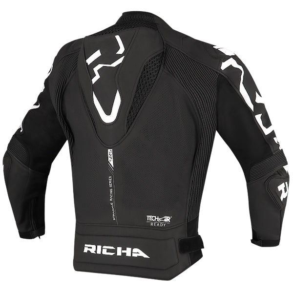 Richa Stradale Leather Jacket Black / White