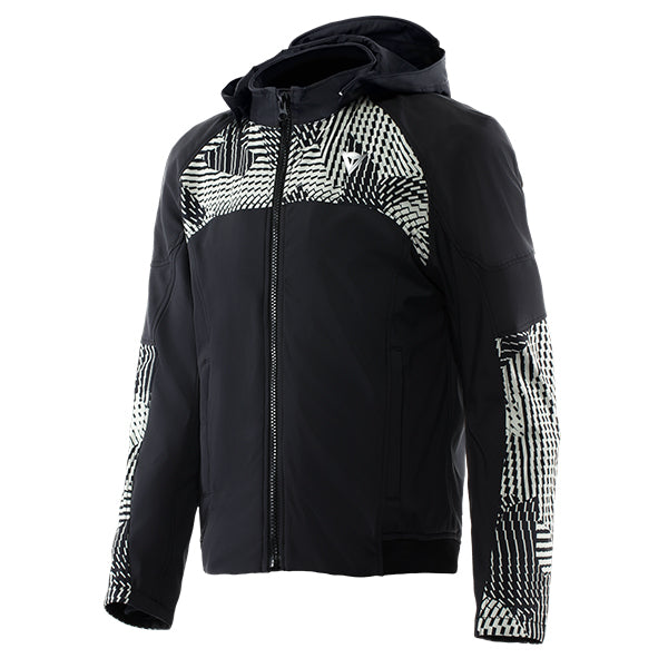 Dainese Ignite 2 Hoodie Textile Jacket Black / Moss Grey FREE 1 YEAR Returns, FREE UK Delivery | ThrottleChimp