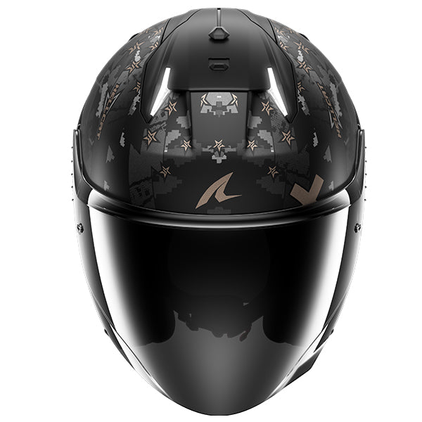 Shark Skwal i3 Jet Open Face Helmet Hellcat Matt Black / Anthracite FREE 1 YEAR Returns, FREE UK Delivery | ThrottleChimp