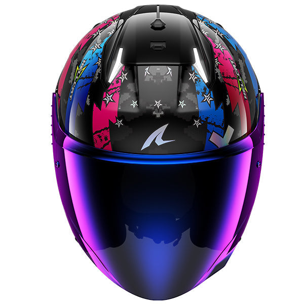 Shark Skwal i3 Jet Open Face Helmet Hellcat Black / White / Blue / Red FREE 1 YEAR Returns, FREE UK Delivery | ThrottleChimp