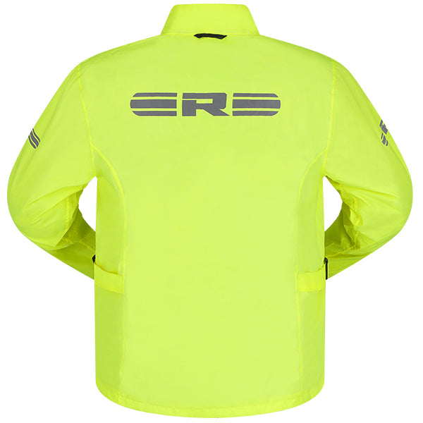 Richa Monsoon Rain Over Jacket Black / Fluo Yellow FREE 1 YEAR Returns, FREE UK Delivery | ThrottleChimp