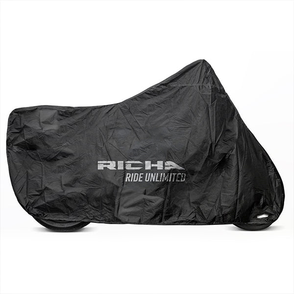 Richa MC Outdoor Cover Black FREE 1 YEAR Returns, FREE UK Delivery | ThrottleChimp