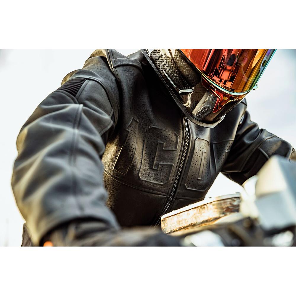 Icon Motorhead 3 Leather Jacket Black FREE 1 YEAR Returns, FREE UK Delivery | ThrottleChimp