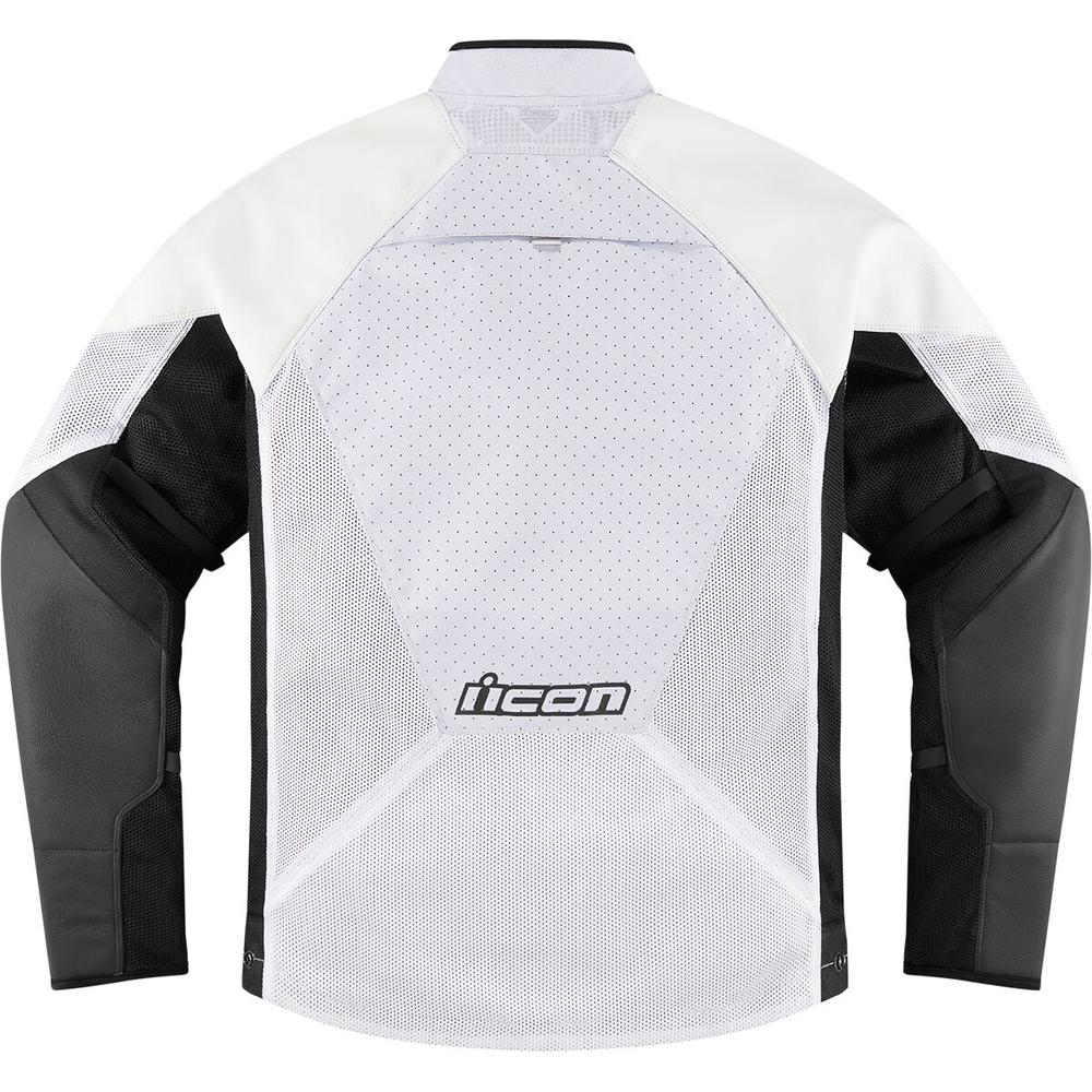 Icon Mesh AF CE Leather Jacket White FREE 1 YEAR Returns, FREE UK Delivery | ThrottleChimp