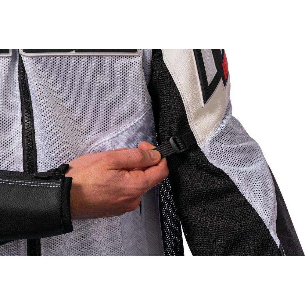Icon Mesh AF CE Leather Jacket White FREE 1 YEAR Returns, FREE UK Delivery | ThrottleChimp
