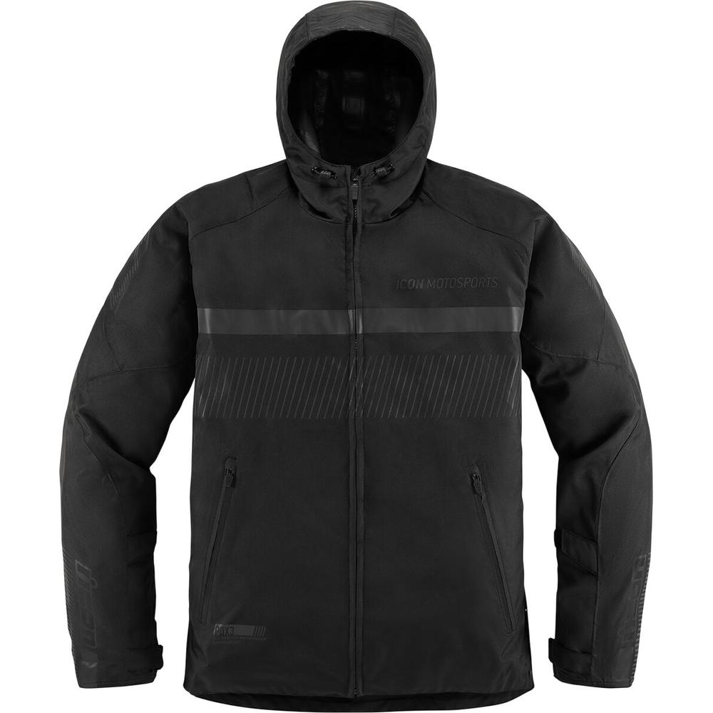 Icon PDX3 CE Textile Jacket Black FREE 1 YEAR Returns, FREE UK Delivery | ThrottleChimp