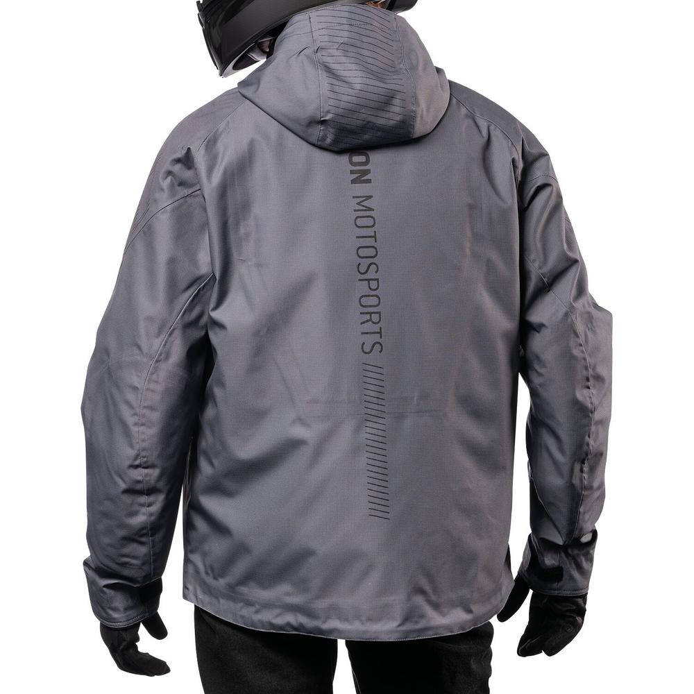 Icon PDX3 CE Textile Jacket Grey FREE 1 YEAR Returns, FREE UK Delivery | ThrottleChimp