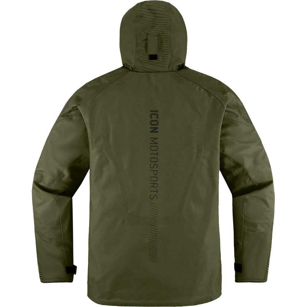 Icon PDX3 CE Textile Jacket Olive FREE 1 YEAR Returns, FREE UK Delivery | ThrottleChimp