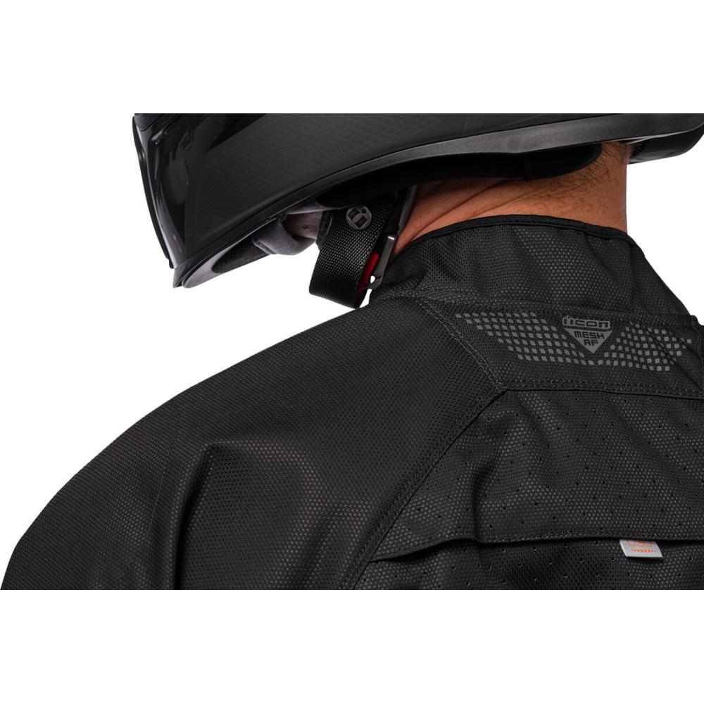 Icon Mesh AF CE Textile Jacket Black FREE 1 YEAR Returns, FREE UK Delivery | ThrottleChimp