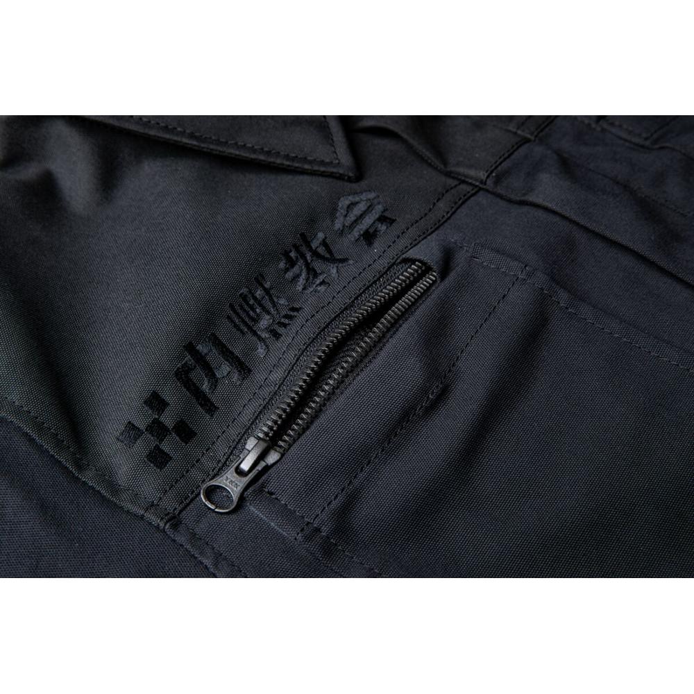 Icon Upstate Canvas National Textile Jacket Black FREE 1 YEAR Returns, FREE UK Delivery | ThrottleChimp