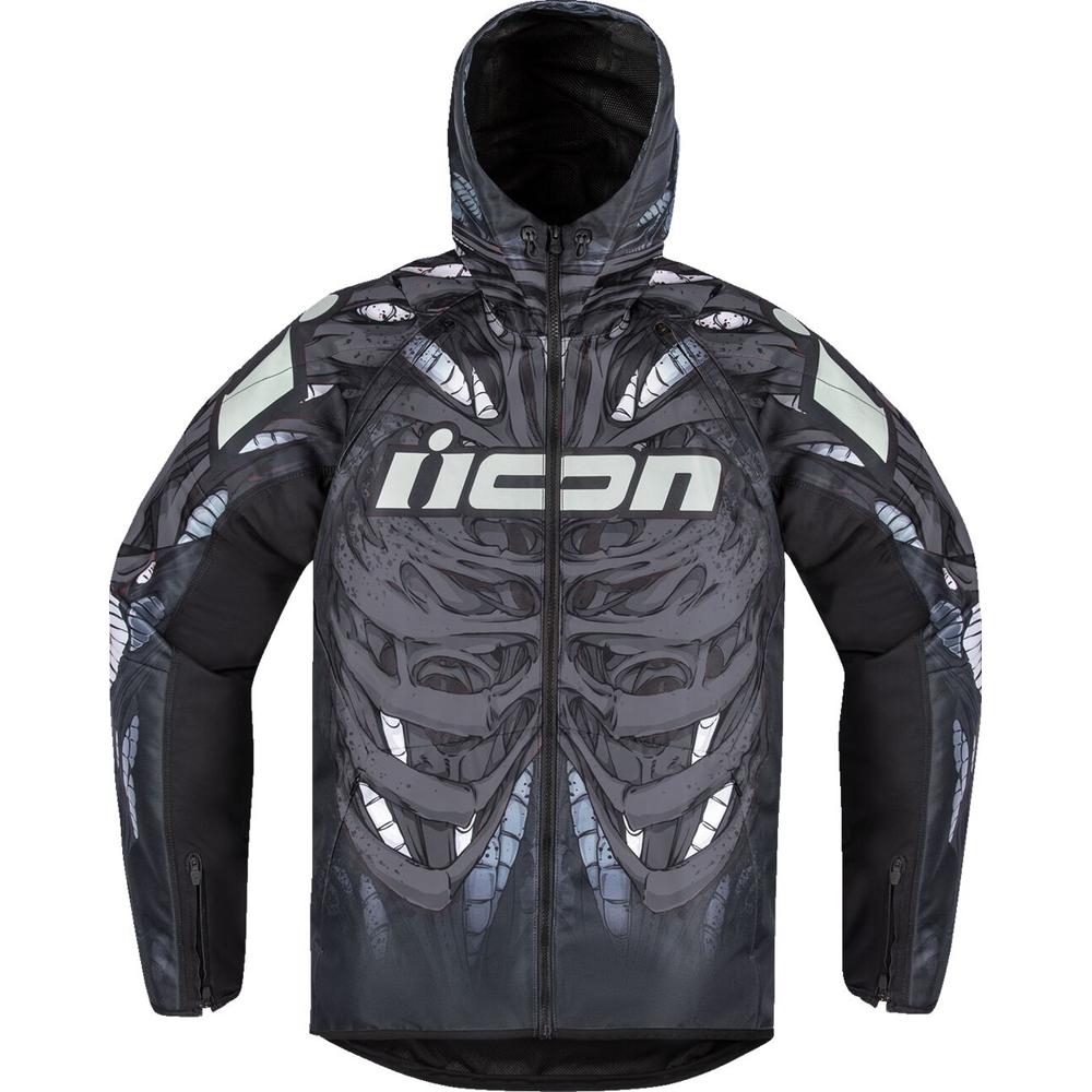 Icon Airform Manik'R Textile Jacket Black FREE 1 YEAR Returns, FREE UK Delivery | ThrottleChimp