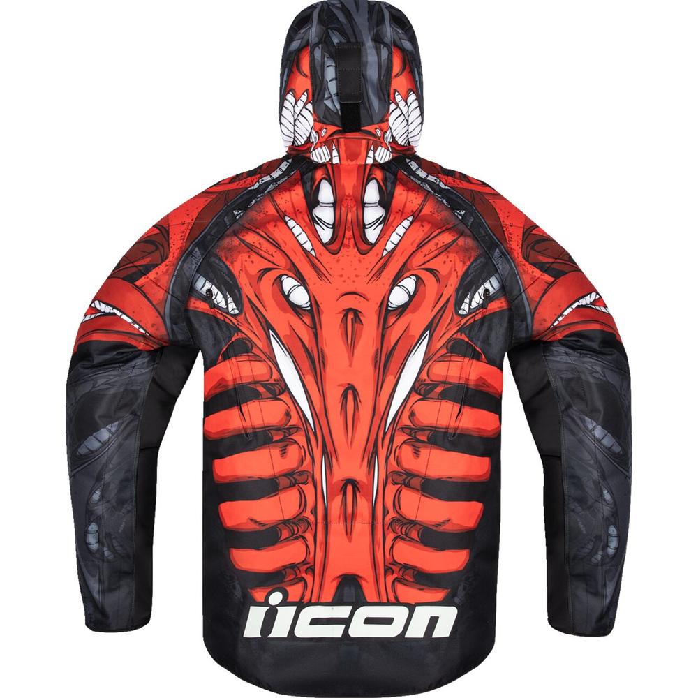 Icon Airform Manik'R Textile Jacket Red FREE 1 YEAR Returns, FREE UK Delivery | ThrottleChimp