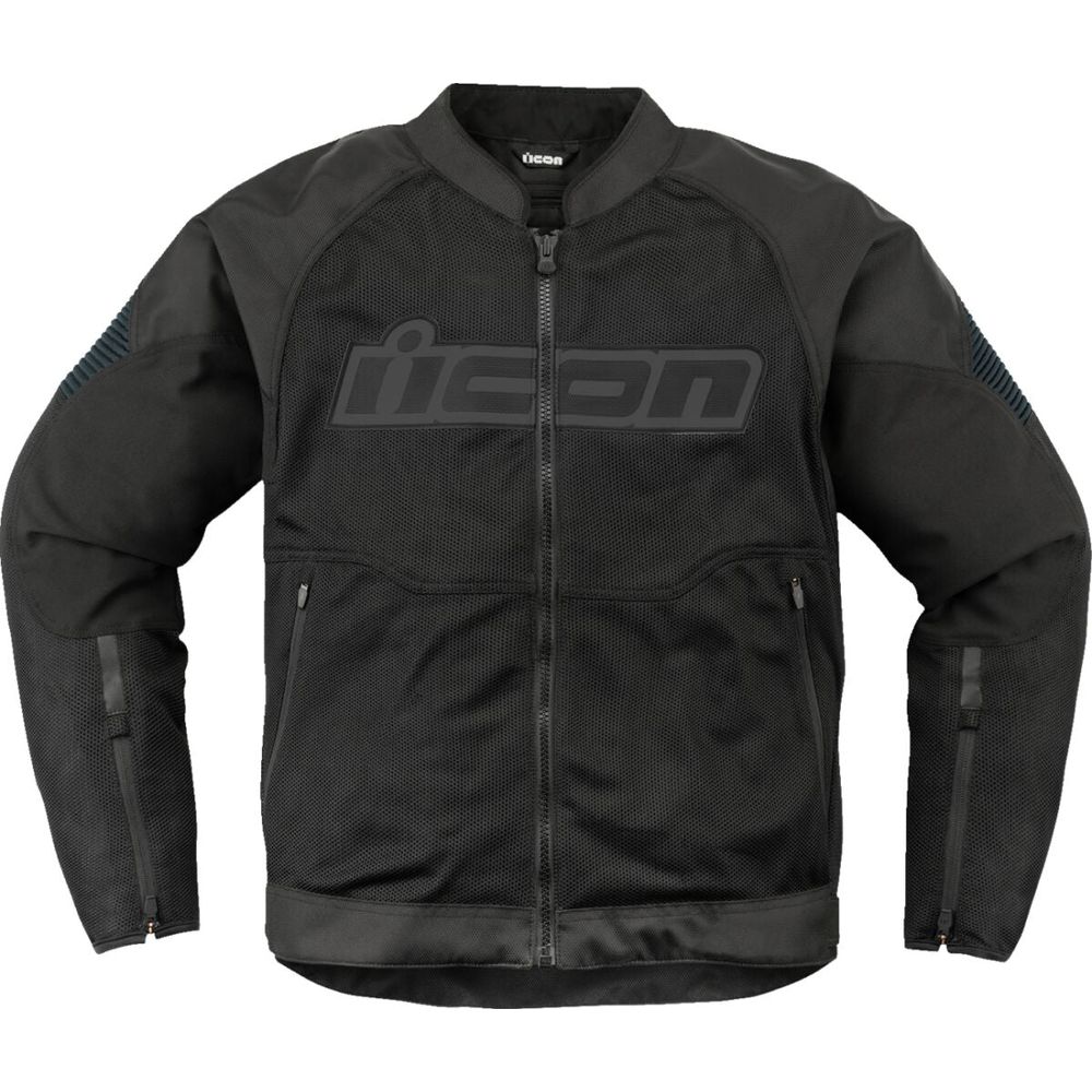 Icon Overlord 3 Mesh Textile Jacket Black FREE 1 YEAR Returns, FREE UK Delivery | ThrottleChimp