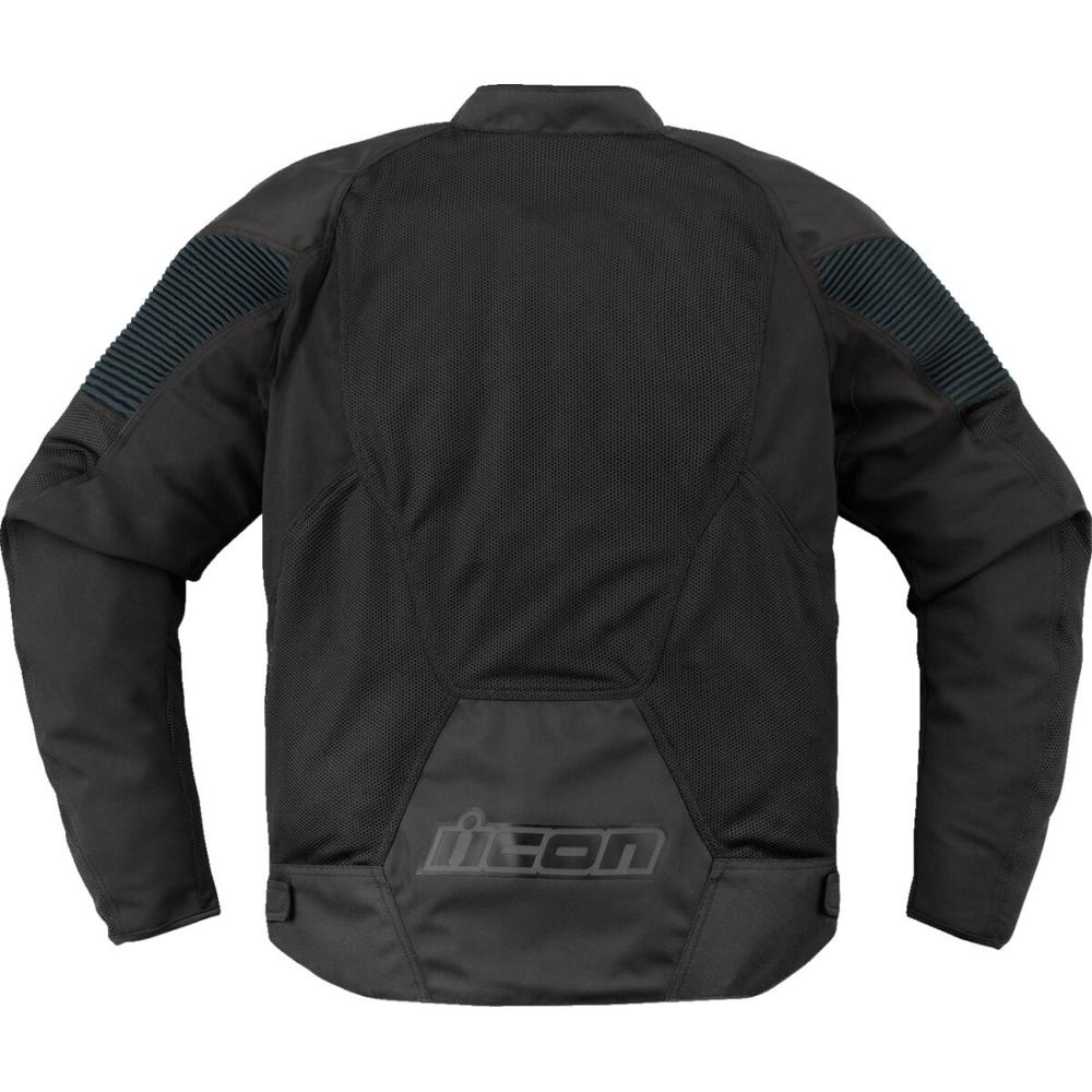 Icon Overlord 3 Mesh Textile Jacket Black FREE 1 YEAR Returns, FREE UK Delivery | ThrottleChimp