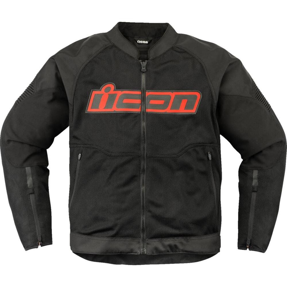Icon Overlord 3 Mesh Textile Jacket Black / Dark Grey FREE 1 YEAR Returns, FREE UK Delivery | ThrottleChimp
