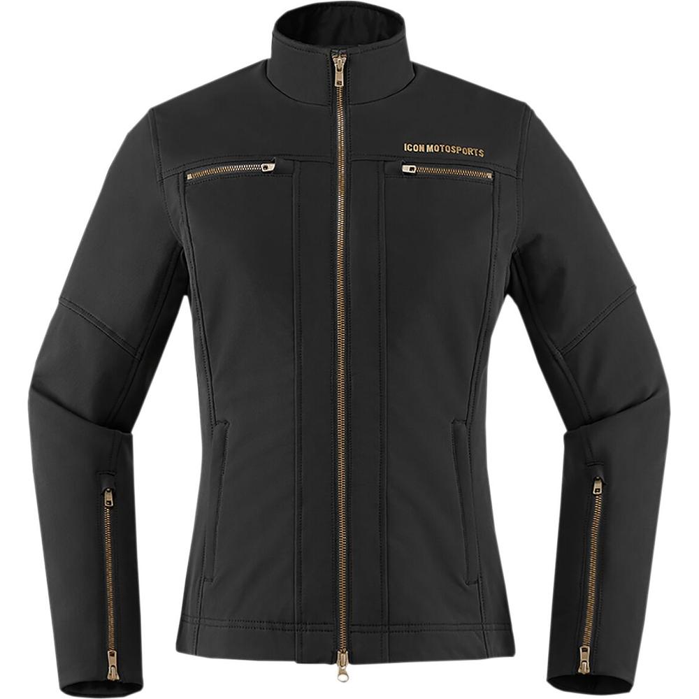Icon Hella2 Ladies Textile Jacket Black FREE 1 YEAR Returns, FREE UK Delivery | ThrottleChimp