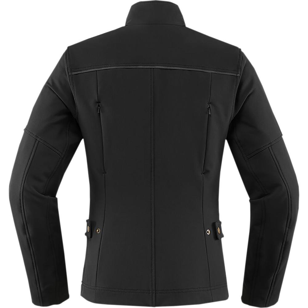 Icon Hella2 Ladies Textile Jacket Black FREE 1 YEAR Returns, FREE UK Delivery | ThrottleChimp