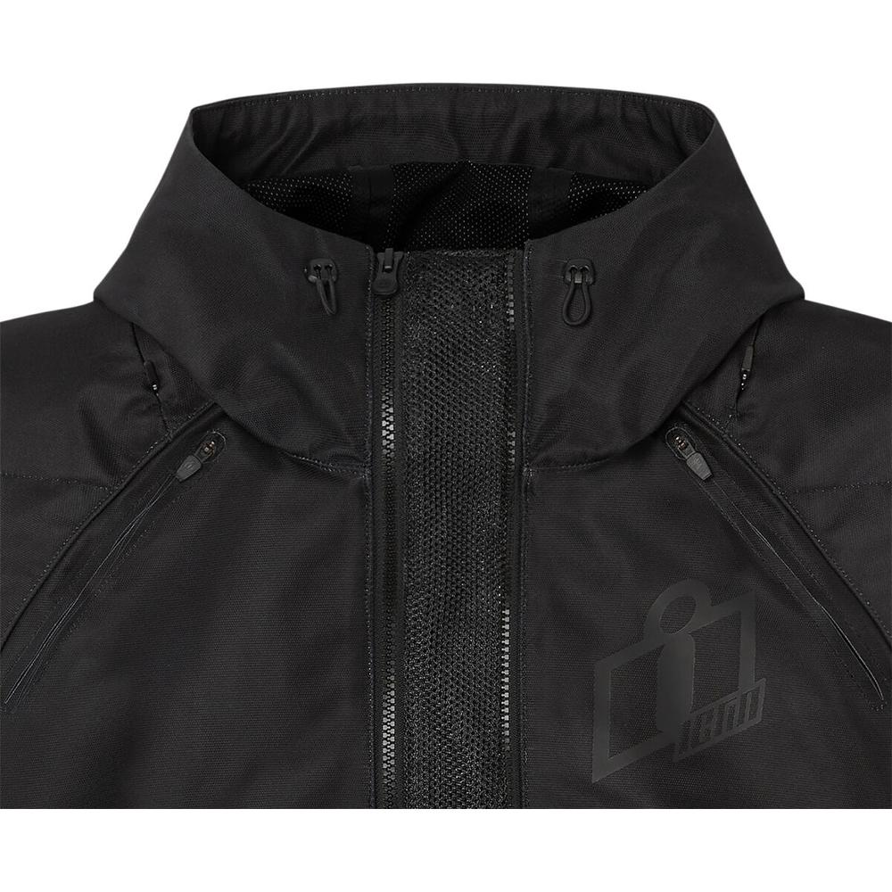Icon Airform Ladies Textile Jacket Black FREE 1 YEAR Returns, FREE UK Delivery | ThrottleChimp