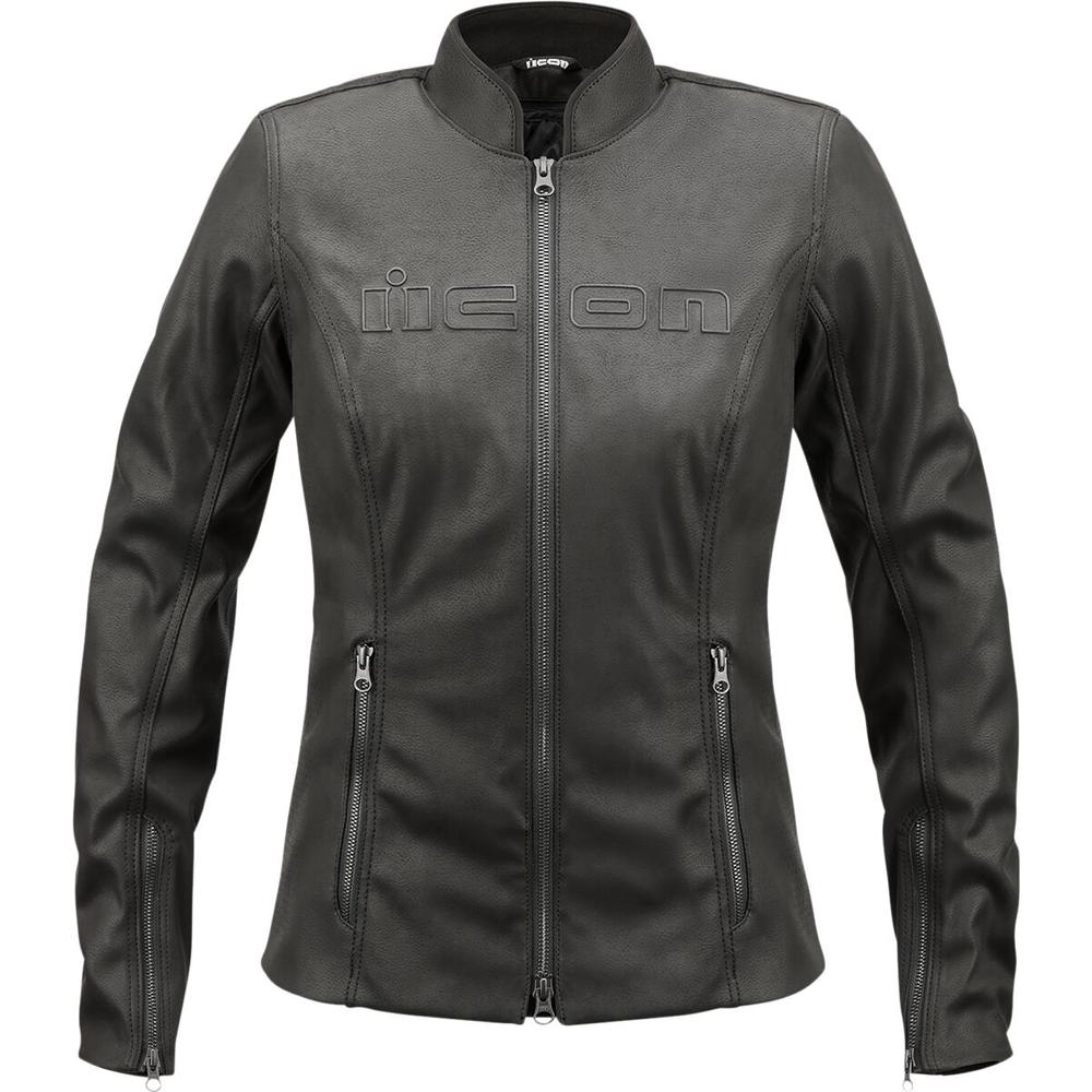 Icon Tuscadero 2 CE Ladies Textile Jacket Black FREE 1 YEAR Returns, FREE UK Delivery | ThrottleChimp
