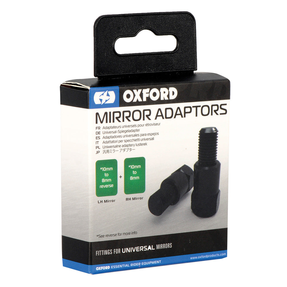 Oxford Mirror Adaptors - 8 mm To 10 mm FREE 1 YEAR Returns, FREE UK Delivery | ThrottleChimp