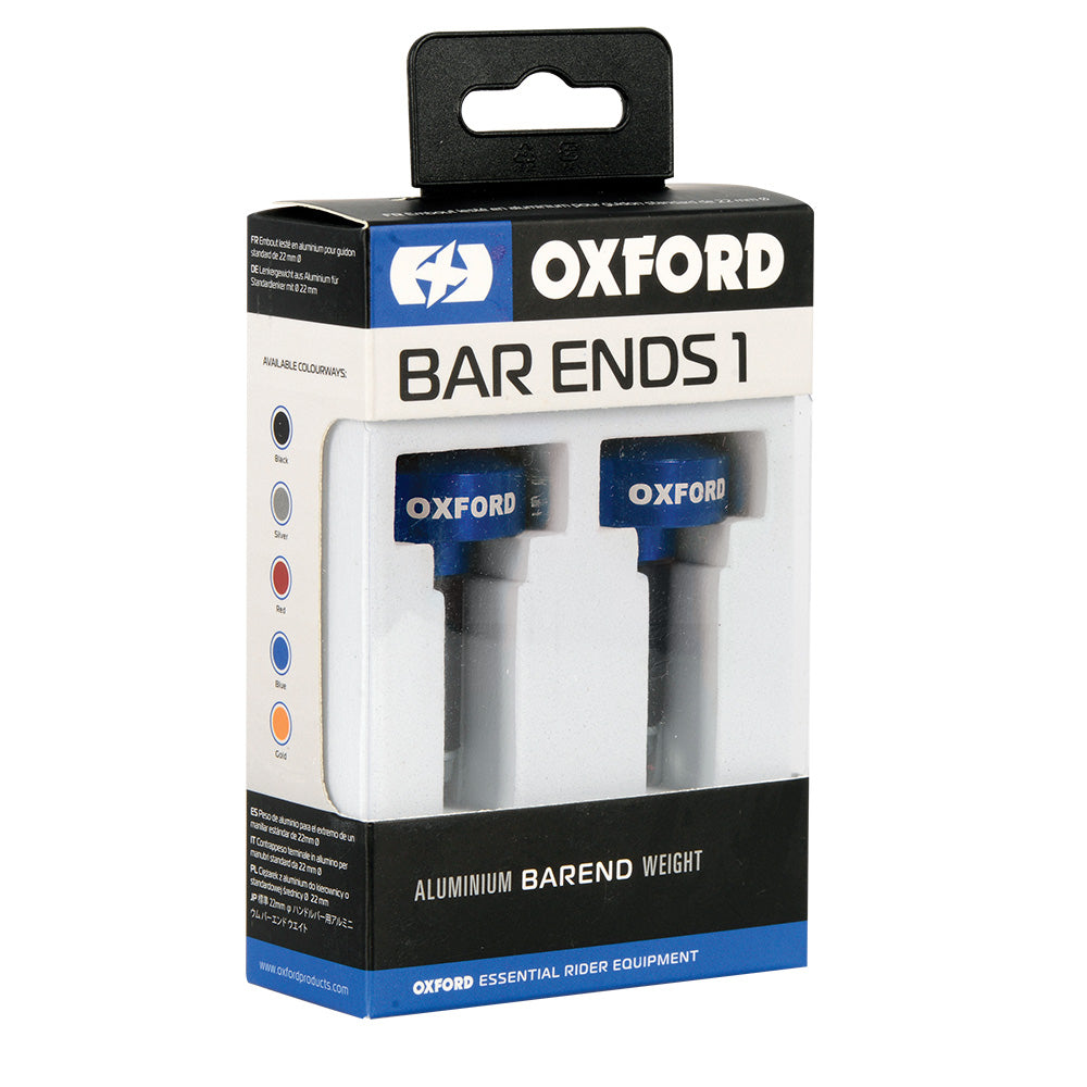 Oxford Handlebar BarEnds 1 Blue FREE 1 YEAR Returns, FREE UK Delivery | ThrottleChimp