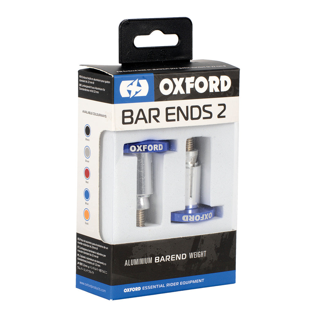 Oxford Handlebar BarEnds 2 Blue FREE 1 YEAR Returns, FREE UK Delivery | ThrottleChimp