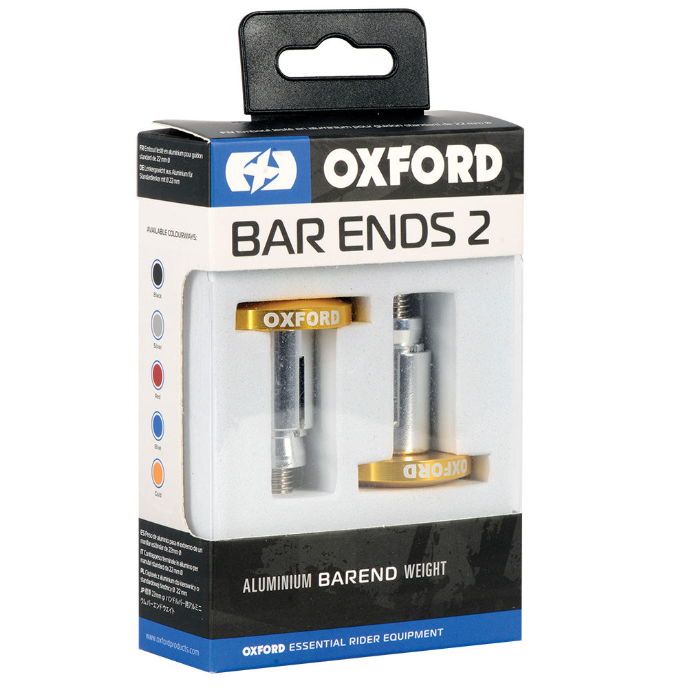 Oxford Handlebar BarEnds 2 Gold FREE 1 YEAR Returns, FREE UK Delivery | ThrottleChimp
