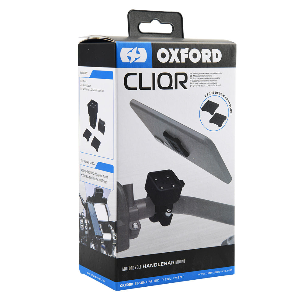 Oxford CLIQR Handlebar Clamp - 22.1mm FREE 1 YEAR Returns, FREE UK Delivery | ThrottleChimp