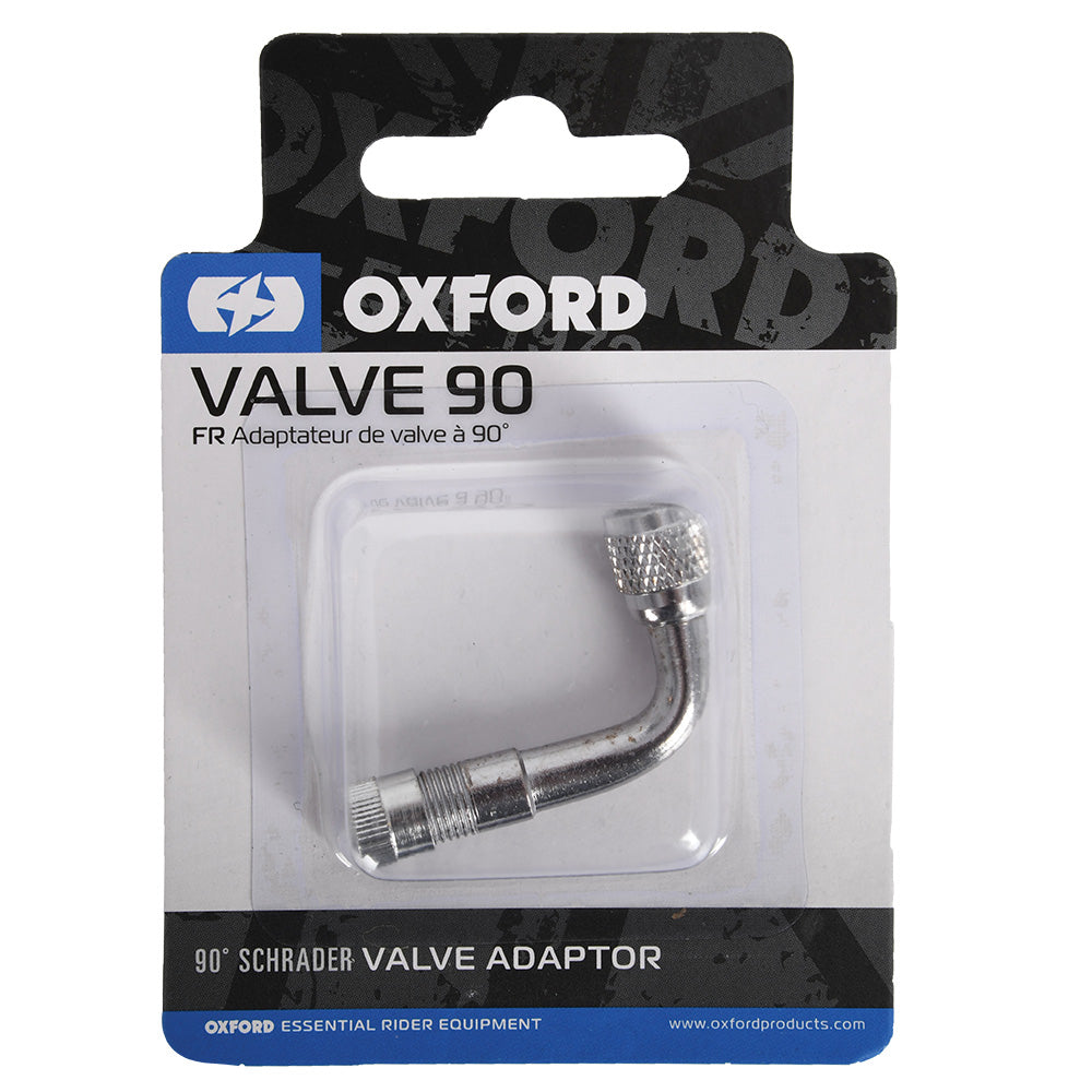 Oxford 90 Angled Valve Adaptor FREE 1 YEAR Returns, FREE UK Delivery | ThrottleChimp