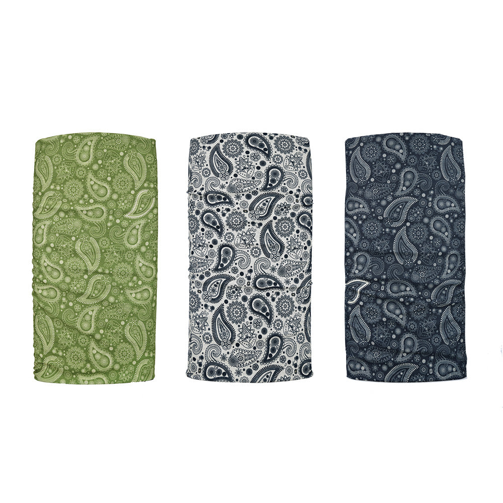 Oxford Comfy Multifunctional Head & Neckwear Paisley - Pack Of 3 FREE 1 YEAR Returns, FREE UK Delivery | ThrottleChimp