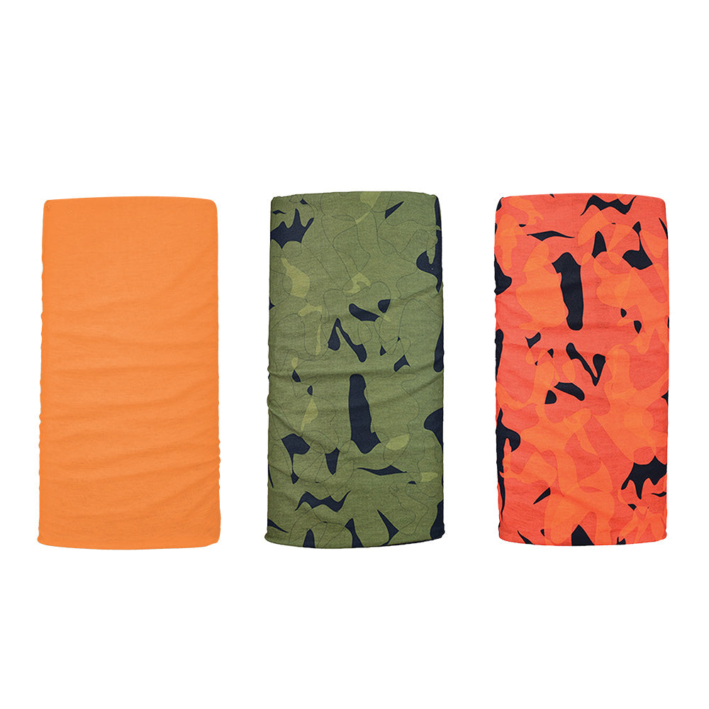 Oxford Comfy Multifunctional Head & Neckwear Havoc Orange - Pack Of 3 FREE 1 YEAR Returns, FREE UK Delivery | ThrottleChimp
