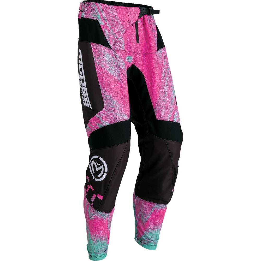 Moose Racing Qualifier Trouser Pink / Teal FREE 1 YEAR Returns, FREE UK Delivery | ThrottleChimp