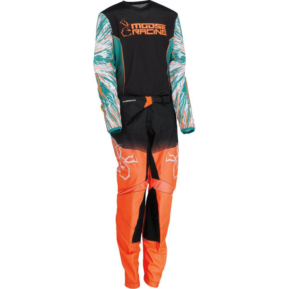Moose Racing Agroid Youth Trouser Teal / Orange / Black FREE 1 YEAR Returns, FREE UK Delivery | ThrottleChimp