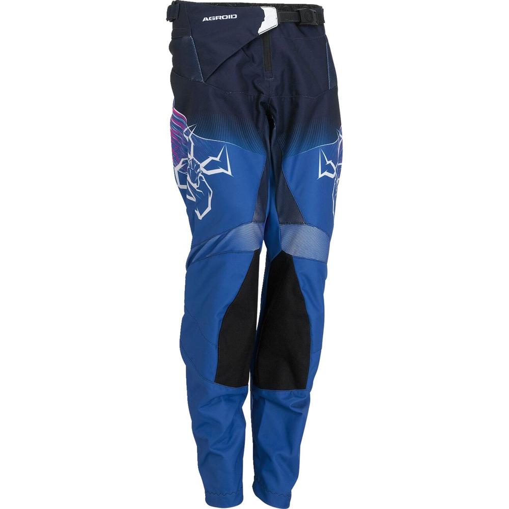 Moose Racing Agroid Youth Trouser Pink / Blue FREE 1 YEAR Returns, FREE UK Delivery | ThrottleChimp