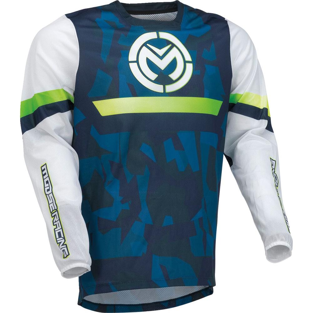 Moose Racing Sahara Jersey Blue / White / Black FREE 1 YEAR Returns, FREE UK Delivery | ThrottleChimp