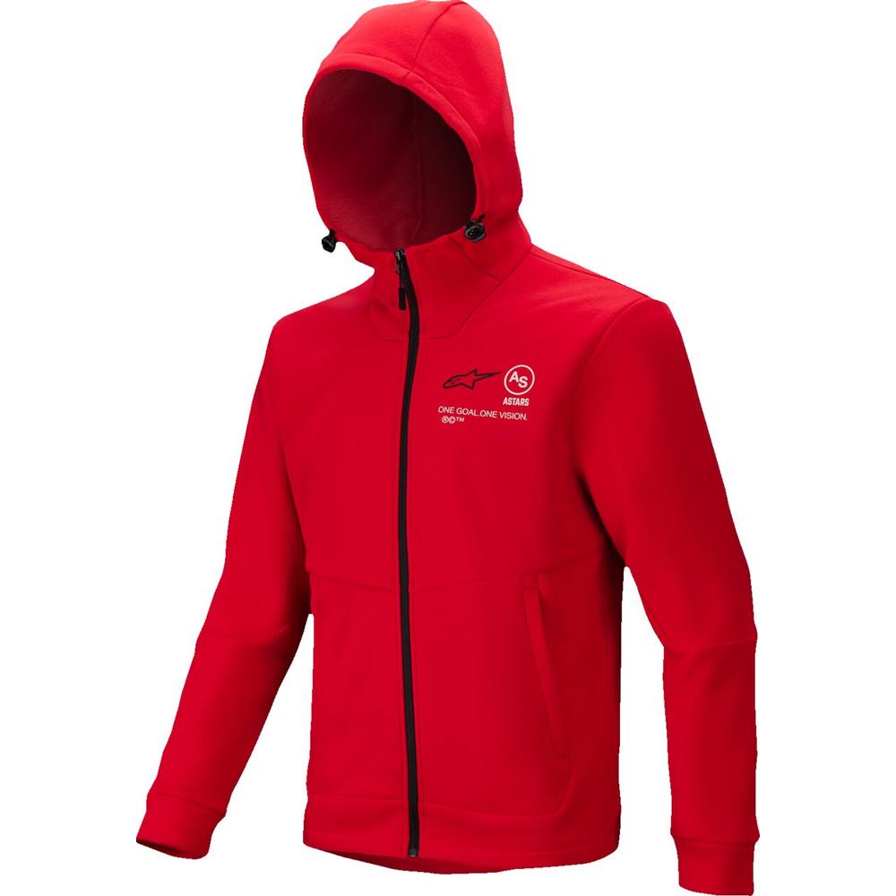 Alpinestars Racer MX Fleece Hoodie Red FREE 1 YEAR Returns, FREE UK Delivery | ThrottleChimp