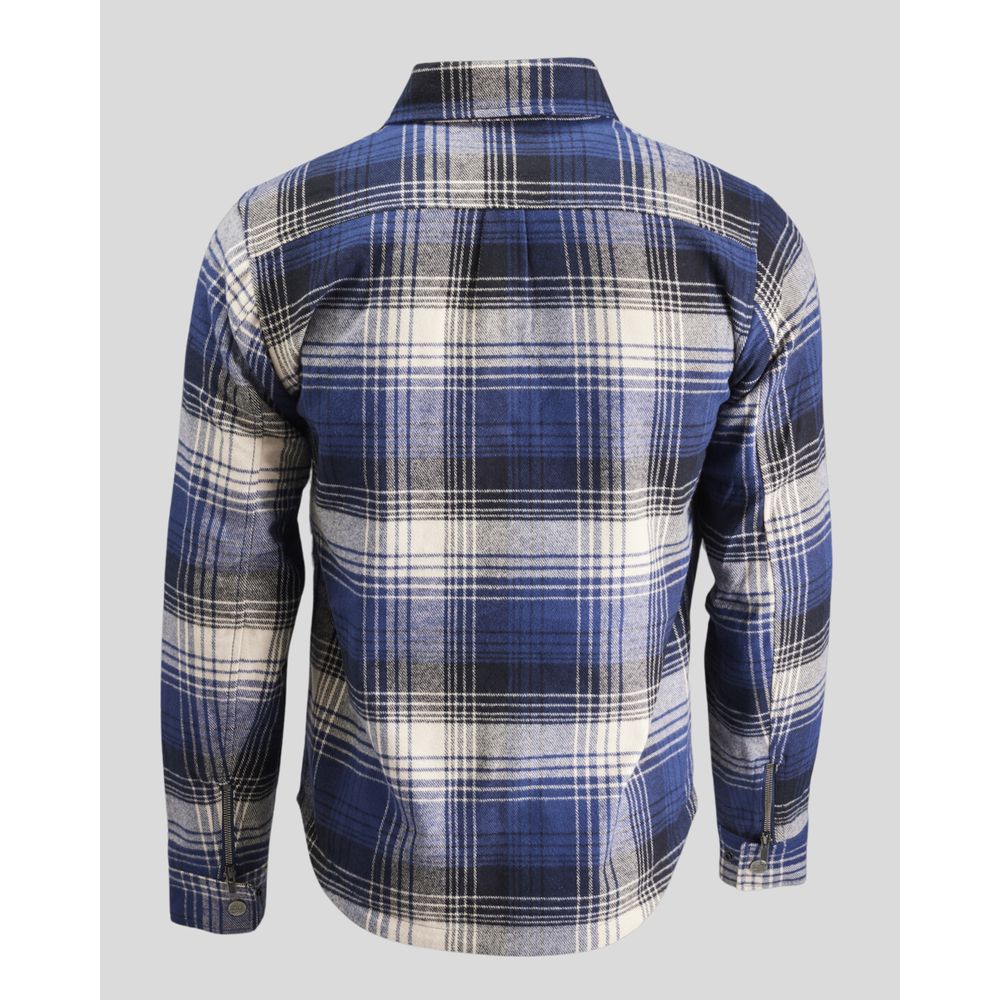 Rokker Houston Rider Shirt Navy FREE 1 YEAR Returns, FREE UK Delivery | ThrottleChimp