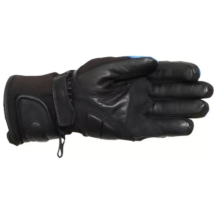 Duchinni Vienna Gloves Black / Blue FREE 1 YEAR Returns, FREE UK Delivery | ThrottleChimp