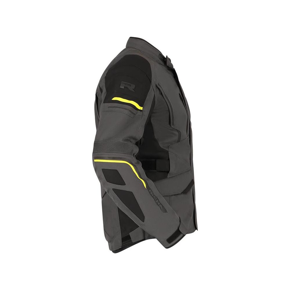 Richa Infinity 3 Jacket Black / Grey / Fluo Yellow FREE 1 YEAR Returns, FREE UK Delivery | ThrottleChimp