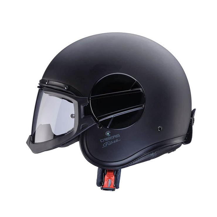 Caberg Jet Ghost X Plain Open Face Helmet Matt Black FREE 1 YEAR Returns, FREE UK Delivery | ThrottleChimp