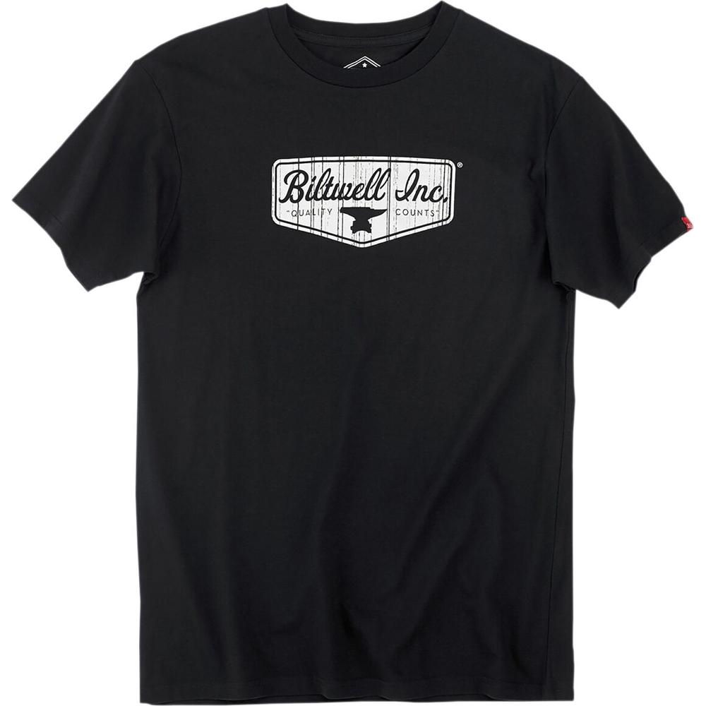 Biltwell BW Shield Cotton T-Shirt Black FREE 1 YEAR Returns, FREE UK Delivery | ThrottleChimp