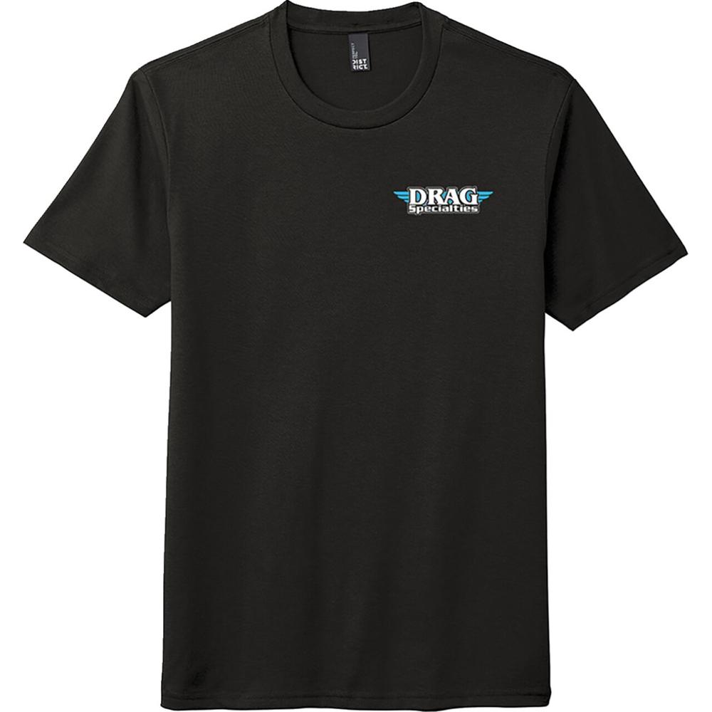 Drag Specialties Slim T-Shirt Black FREE 1 YEAR Returns, FREE UK Delivery | ThrottleChimp